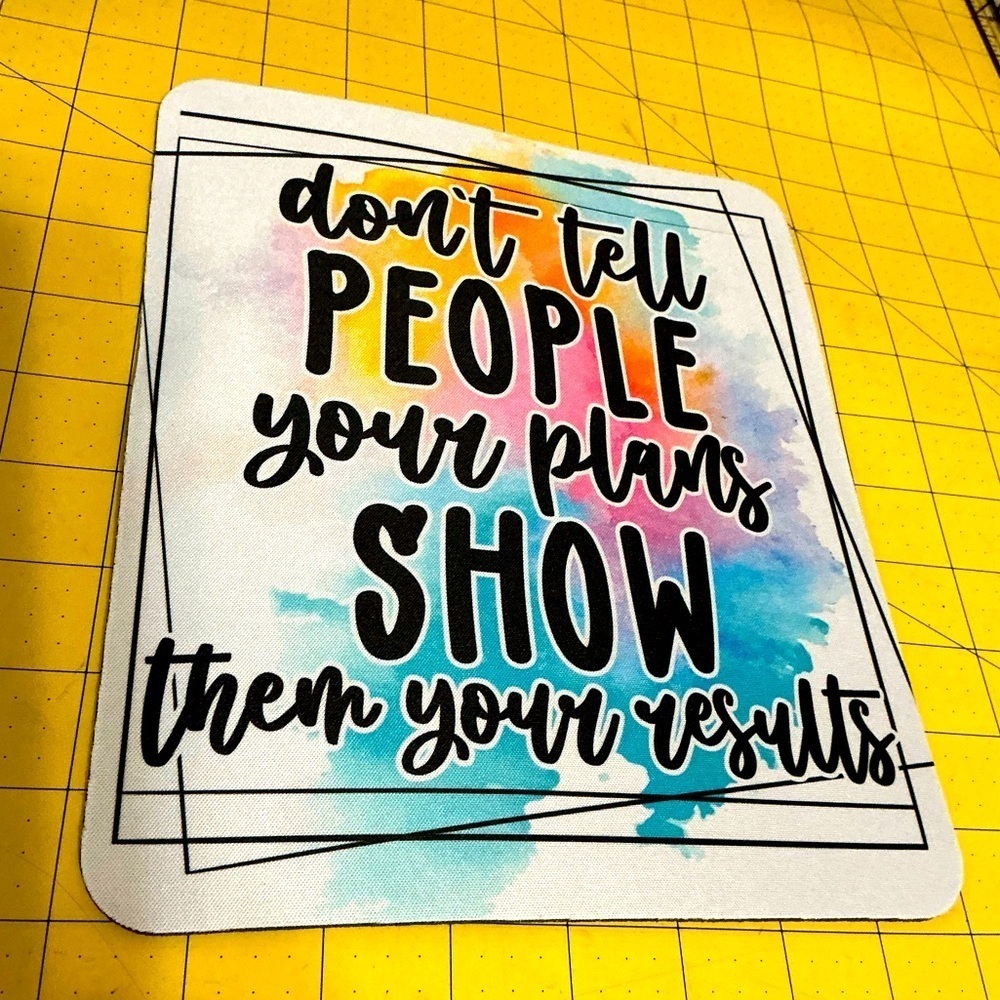 Hand pressed Sublimation Mouse Pad, Brand New!